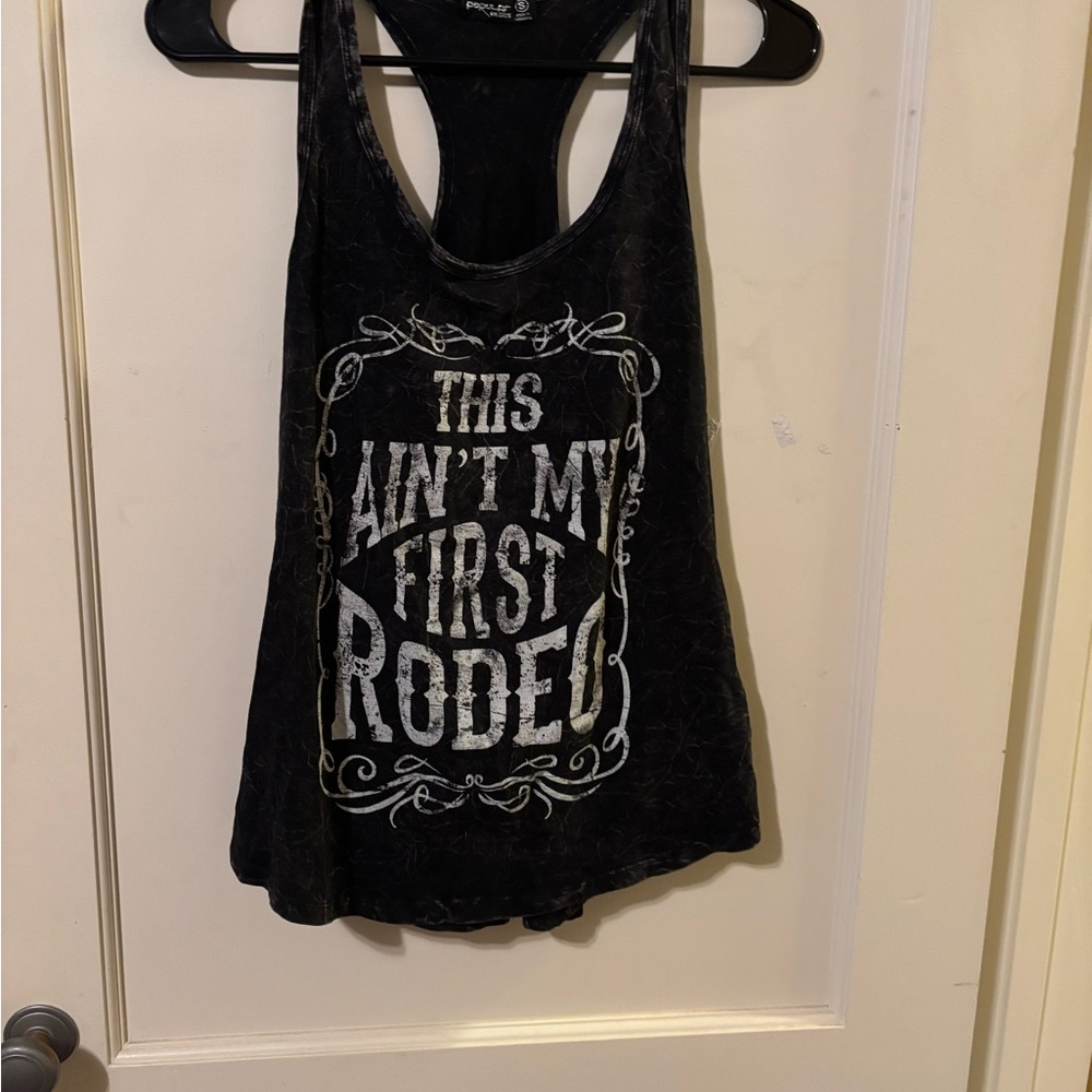 Popular Basics Charcoal Tank Top